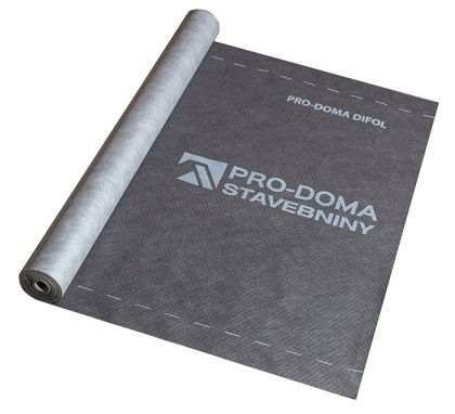 Fólie difúzní DIFOL 135 g 2AP 1,5 x 50 m (75 m² / role) PRO-DOMA