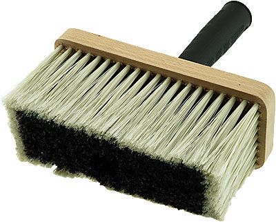 Zednická štětka hranatá dřevěná 17 cm