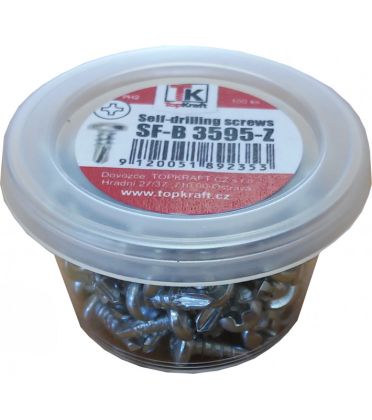 Vruty do plechu tex s čočkovou hlavou 3,5 x 9,5 (SF-B-3595-Z)(100 ks) malobalení