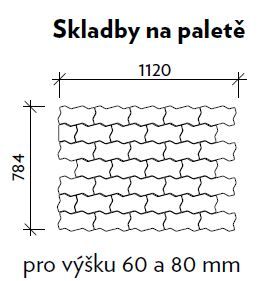 CSB VARIO 6 Šedá standard skladba (paleta 10,1592 m² / vrstva 0,8466 m²)