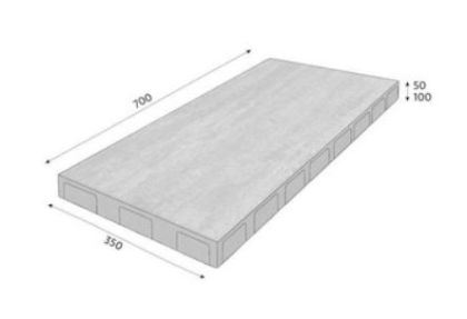 CSB LEGANTO 5 70 x 35 x 5 cm Naturcolor Playa standard CP Plus skladba (paleta 21 ks / vrstva 3 ks)