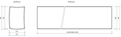 CSB PALISÁDA LENA 18 x 12 x 80 cm, Okr (paleta 30 ks)