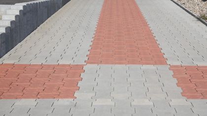 CSB KOST 6 Červená slepecká neskladba ROVNÁ (paleta 10,08 m² / vrstva 0,84 m²)