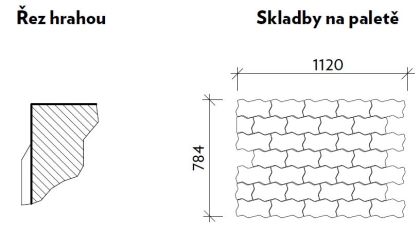 CSB VARIO 6 Červená standard skladba rovná (paleta 10,1592 m² / vrstva 0,8466 m²)