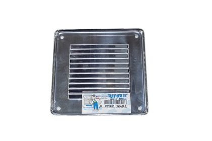 Mřížka ventilační kovová nerezová 140 x 140 mm