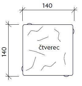 CSB ALTO EVO 6 Colormix Rustikal antiko relief čtverec (paleta 11,2896 m² / vrstva 0,9408 m²)