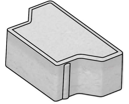 CSB KOST 6 Hnědá standard půlka neskladba (paleta 10,752 m² / vrstva 0,896 m²)