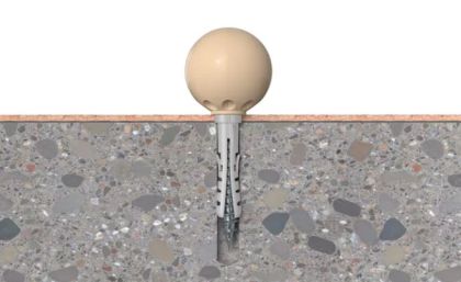 fischer dveřní zarážka TS 8 BG - pískově žlutá