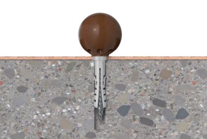 fischer dveřní zarážka TS 8 BR - hnědá