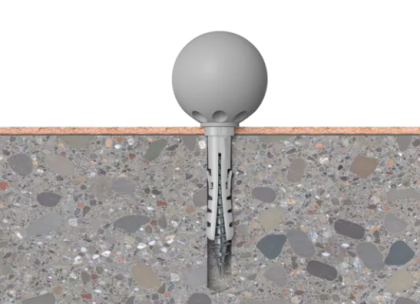 fischer dveřní zarážka TS 8 G - šedá