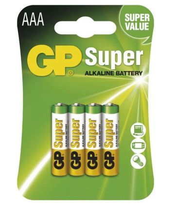 B01114 - Alkalická baterie GP Super AAA (LR03)