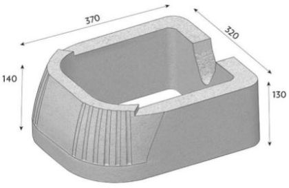 CSB FLORIA 13 x 32 x 37 cm Šedá (paleta 24 ks)