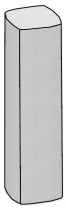 CSB PALISÁDA VERA 11 x 11 x 40 cm, Červená (paleta 80 ks)