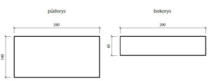 CSB BETONKA, Šedá 65 x 140 x 290 mm (paleta 240 ks)