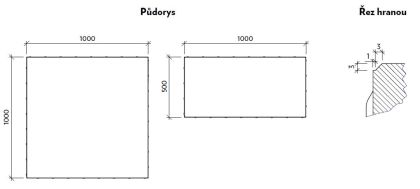 CSB DLAŽBA FORMELA XL 12 x 50 x 100 cm Černá EXCELLENT IW (paleta 10 ks)