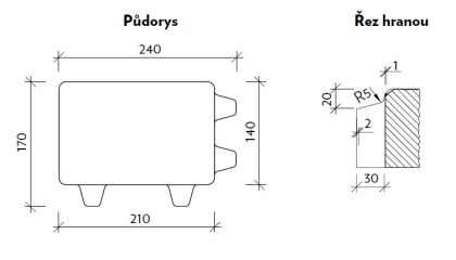 CSB ERBO 8 Okr standard neskladba (paleta 10,2 m² / vrstva 1,02 m²)