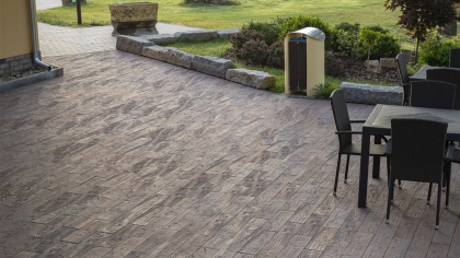 CSB LIGNEO 6 Ořech standard reliéf kámen 50 x 15 x 6 cm (paleta 6,3 m² / vrstva 0,525 m²)