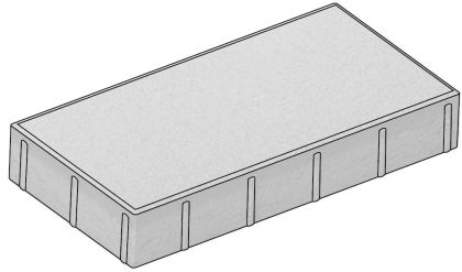 CSB SILNIČNÍ KRAJNÍK 50 x 25 x 8 mm Bílý (paleta 60 ks)