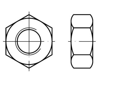Matice šestihranná DIN934Zn M6 (balení 40 ks)