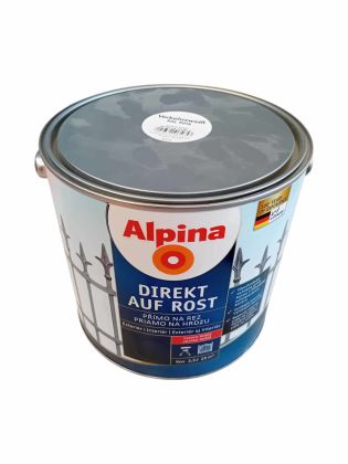 Caparol Alpina direkt auf rost RAL9016 Bílá lesklá 2,5 l - VÝPRODEJ