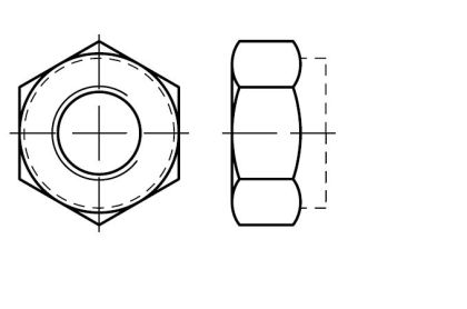 Matice samojistná DIN985 M4 (balení 20 ks)