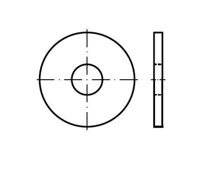Podložka pro dřevěné konstrukce DIN440 M5 (balení 25 ks)