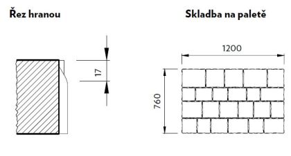 CSB CRETO 8 Šedá standard skladba (paleta 8,602 m² / vrstva 0,8602 m²)