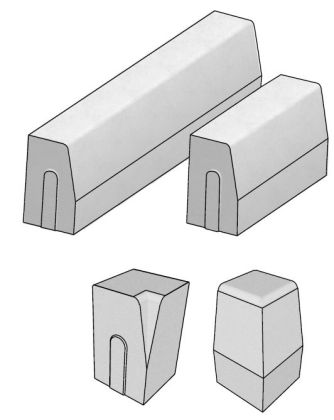 CSB OBRUBNÍK SILNIČNÍ H 15 x 30 x 100 přímý Šedý (paleta 15 ks)