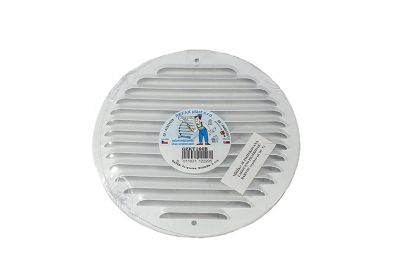 Mřížka ventilační kovová pozinkovaná bílá kulatá D175 mm