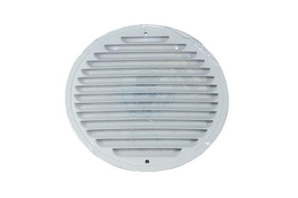 Mřížka ventilační kovová pozinkovaná bílá kulatá D175 mm