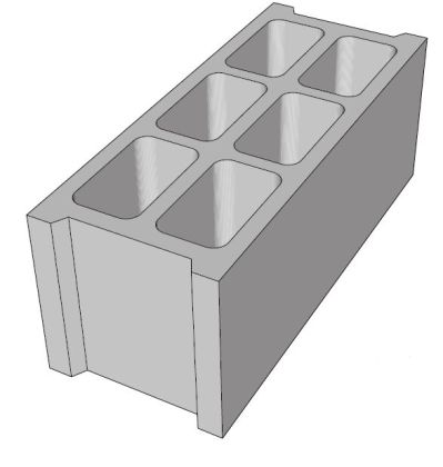 CSB ZDÍCÍ TVÁRNICE 19 x 20 x 50 cm Šedá (paleta 60 ks)