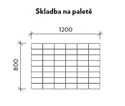CSB CIHLA 10 Černá standard neskladba (paleta 7,68 m² / vrstva 0,96 m²)
