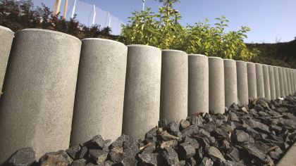 CSB PALISÁDA YVETTE 17,5 x 20 x 150 cm, Šedá (paleta 10 ks)