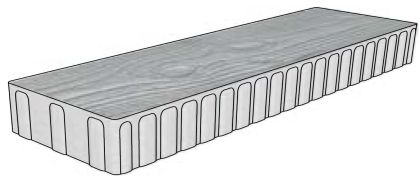 CSB LIGNEO 6 Buk standard reliéf kámen 50 x 15 x 6 cm (paleta 6,3 m² / vrstva 0,525 m²)