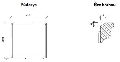 CSB QUADRO 8 Černá standard neskladba (paleta 9,6 m² / vrstva 0,96 m²)