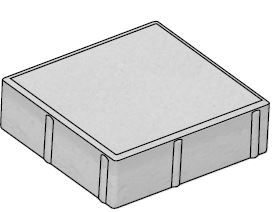 CSB QUADRO 6 Bílá standard neskladba (paleta 11,52 m² / vrstva 0,96 m²)