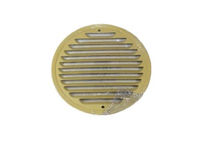 Mřížka ventilační kovová pozinkovaná okrová kulatá D150 mm