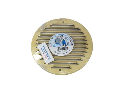 Mřížka ventilační kovová pozinkovaná okrová kulatá D150 mm