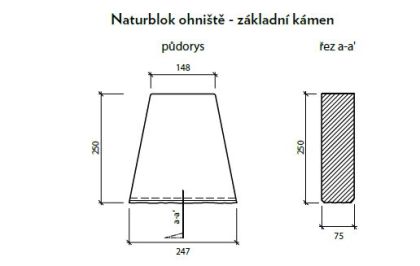 CSB NATURBLOK ohniště Naturcolor Caoba