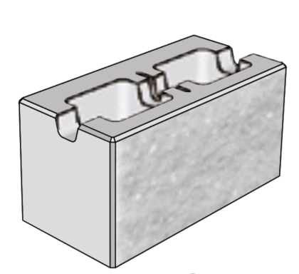 CSB CSBLOK 30 jednostranně štípaná s prořezem 40 x 30 x 20 cm Šedá (pal. 40 ks)