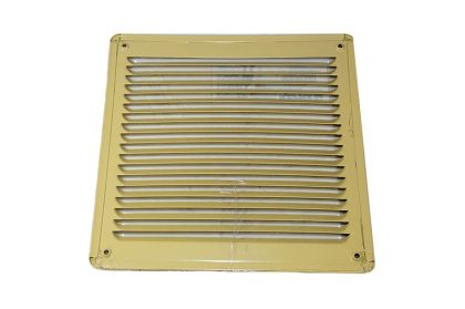 Mřížka ventilační kovová pozinkovaná okrová 228 x 228 mm