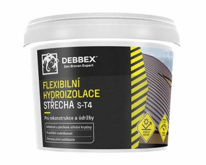 Debbex Flexibilní hydroizolace STŘECHA S-T4, černá, 12 kg
