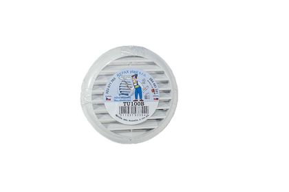 Mřížka ventilační PVC kulatá bílá D106 mm - univerzální