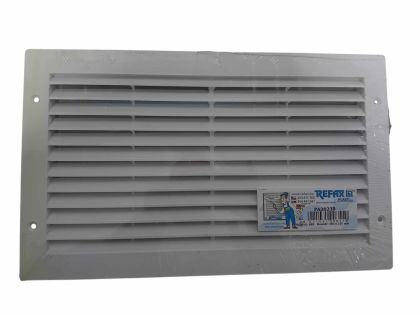 Mřížka ventilační PVC hranatá bílá 380 x 230 mm - VÝPRODEJ