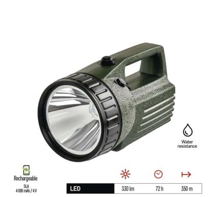 P2307 - LED nabíjecí svítilna P2307, 330 lm, olov. aku 4000 mAh