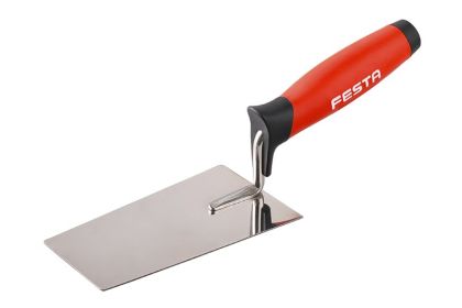 Lžíce nerez zednická FESTA gum.ručka 140 x 80 mm