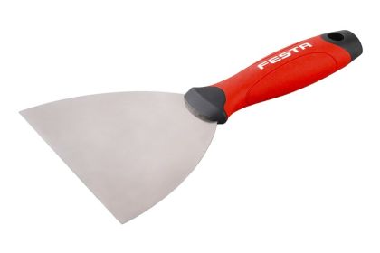 Špachtle nerez s gumovou ručkou Festa – 140 mm