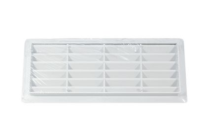 Mřížka ventilační PVC hranatá bílá 254 x 108 mm - P