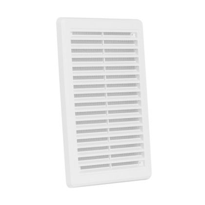 Větrací mřížka se síťovinou - krytka 175 x 250 mm - Bílá