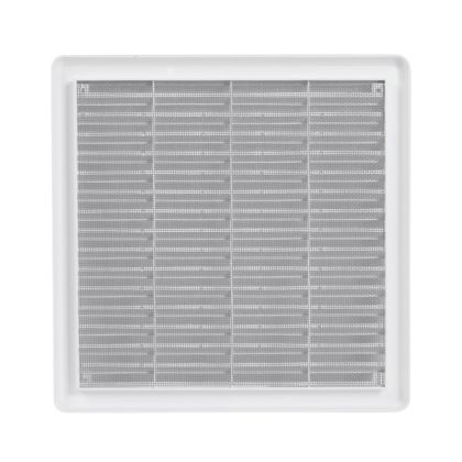 Větrací mřížka se síťovinou - krytka 250 x 250 mm - Bílá